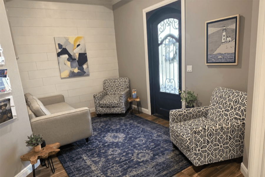 Clean, professional medical spa treatment room with neutral tones at Ignite Psychiatry in Southlake